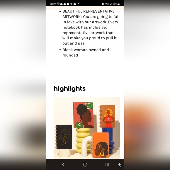 "Be Rooted" spiral journal - Picture 5 of 5